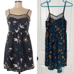 Blue floral xhilaration sundress